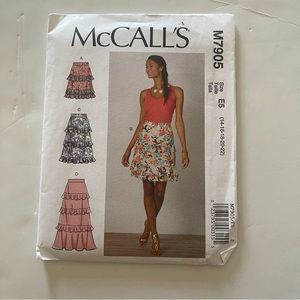McCalls M7905 women Pattern women skirts Tiered Ruffle skirt Sewing pattern